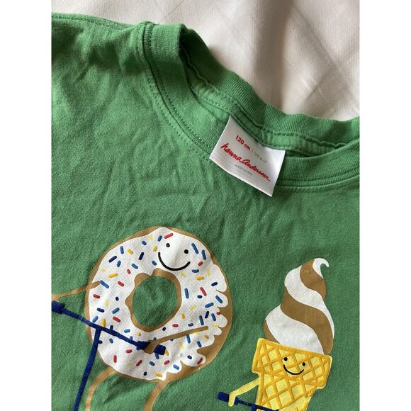 Hanna Andersson Green Donut Ice Cream Shirt size 120 - Picture 2 of 3